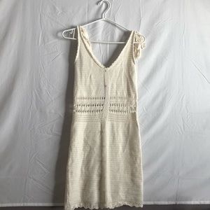White Crochet Wild Fable Dress
